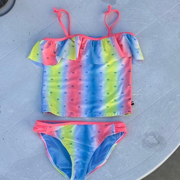 Tommy Hilfiger Other - Tommy Hilfiger Kids Bikini in Pink, Blue, and Yellow